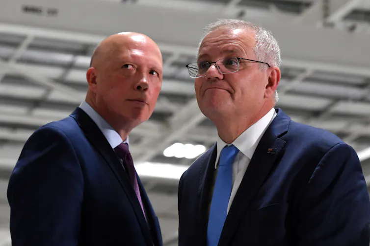Peter Dutton and Scott Morrison