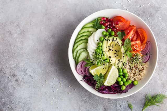 Salad, vegetables in bowl