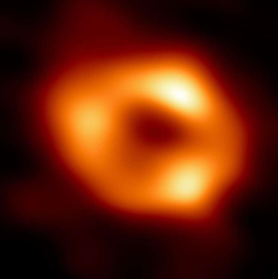 Image of the black hole at the heart of the Milky Way.