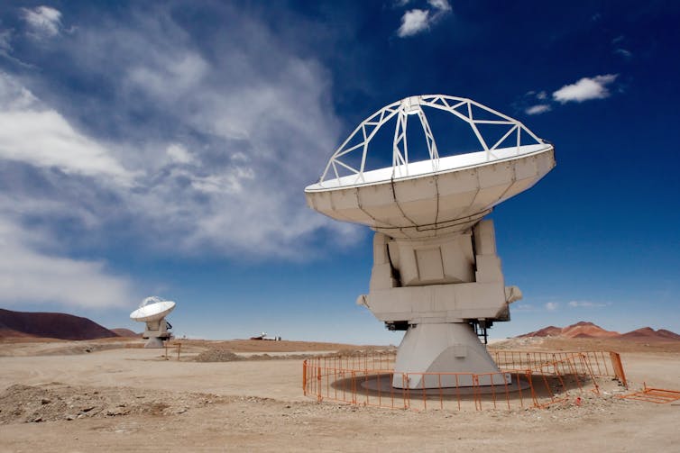 Image of ALMA - one of the Event Horizon telescopes.