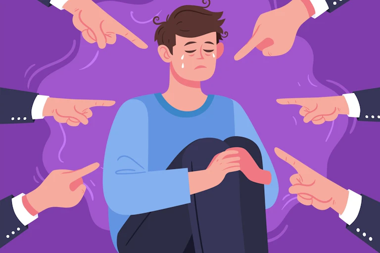 Foto ilustrasi laki-laki kerap kali disalahkan dań distigma negatif jika menjadi korban.