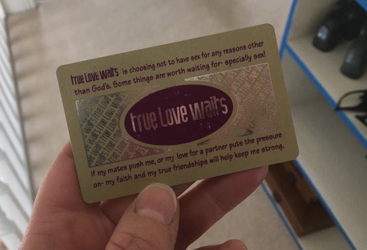 True Love Waits Commitment Card