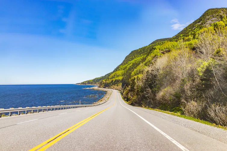 A road along the sea