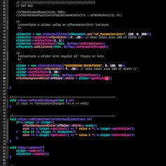 a screenshot showing computer code