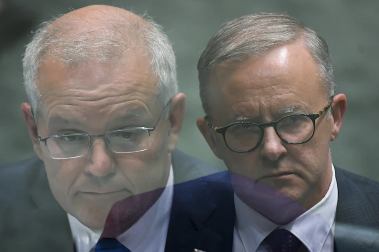 Scott Morrison and Anthony Albanese