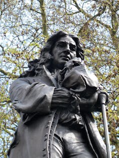 A statue of Edward Colston, a slave trader