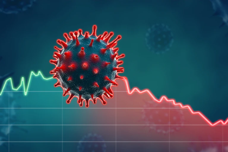 Virus on a graph wave