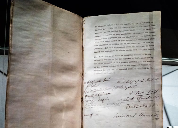 Original copy of the Anglo-Irish Treaty
