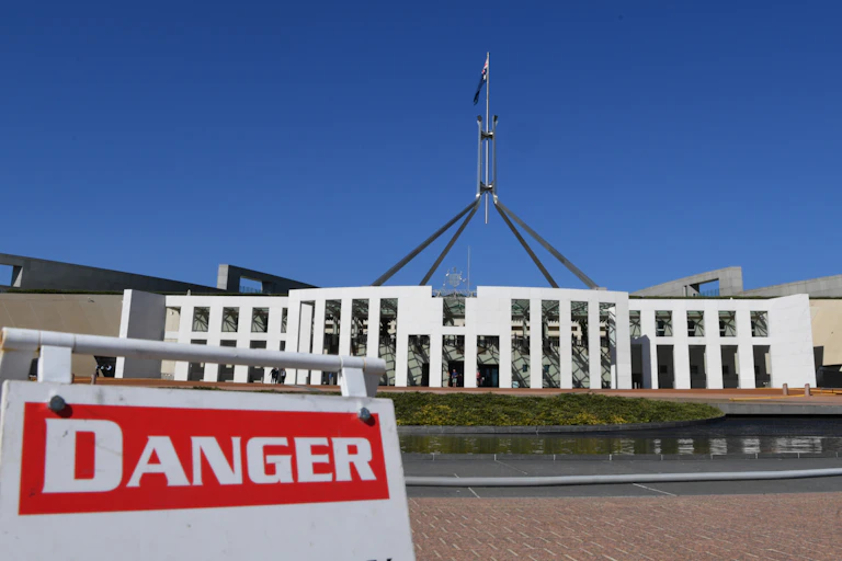 Parliament House in Canberra.