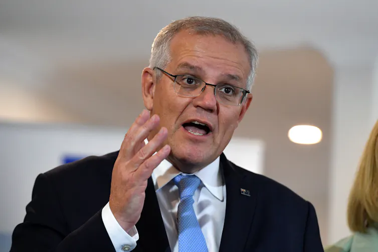 Scott Morrison talking