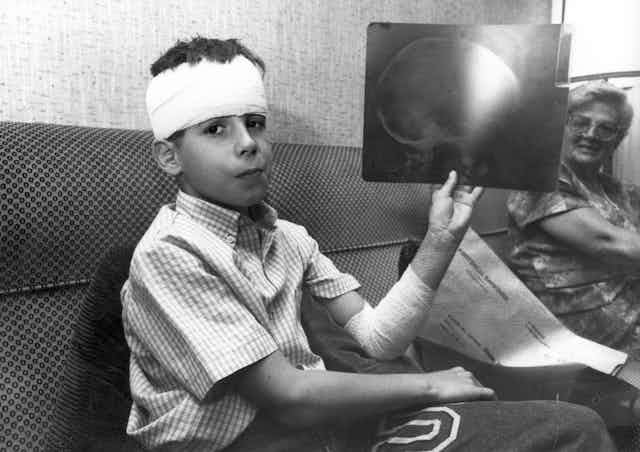 Niño herido en un atentado en Pamplona en 1989