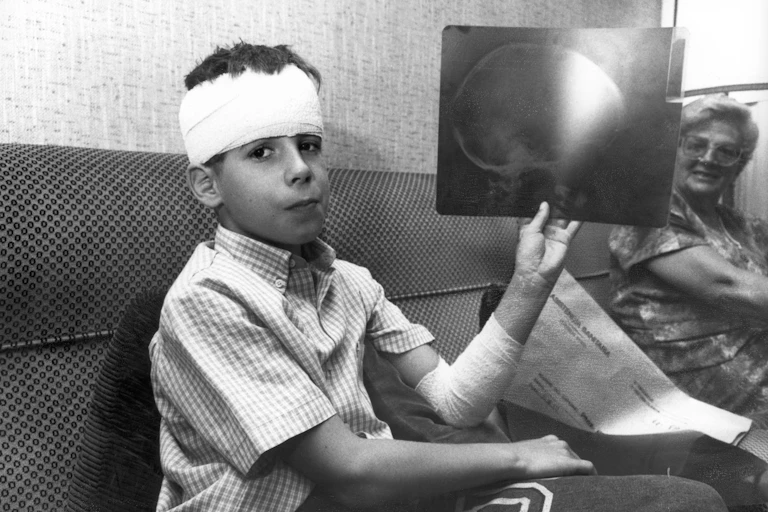 Niño herido en un atentado en Pamplona en 1989