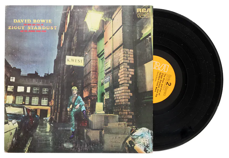 A vinyl album.