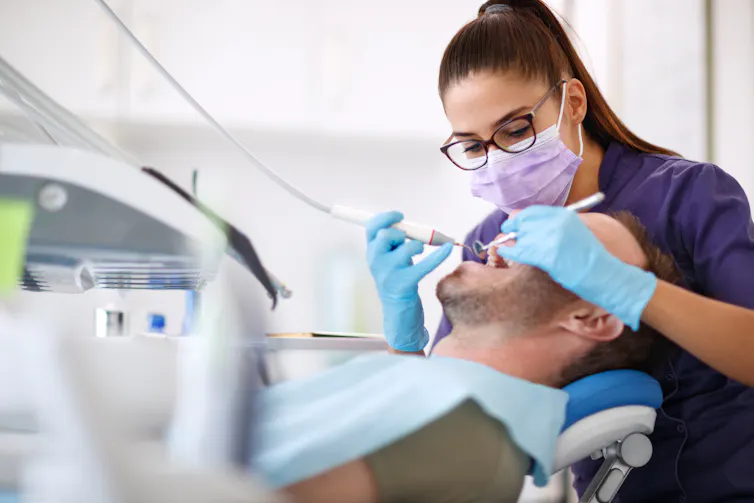 dentist and patient