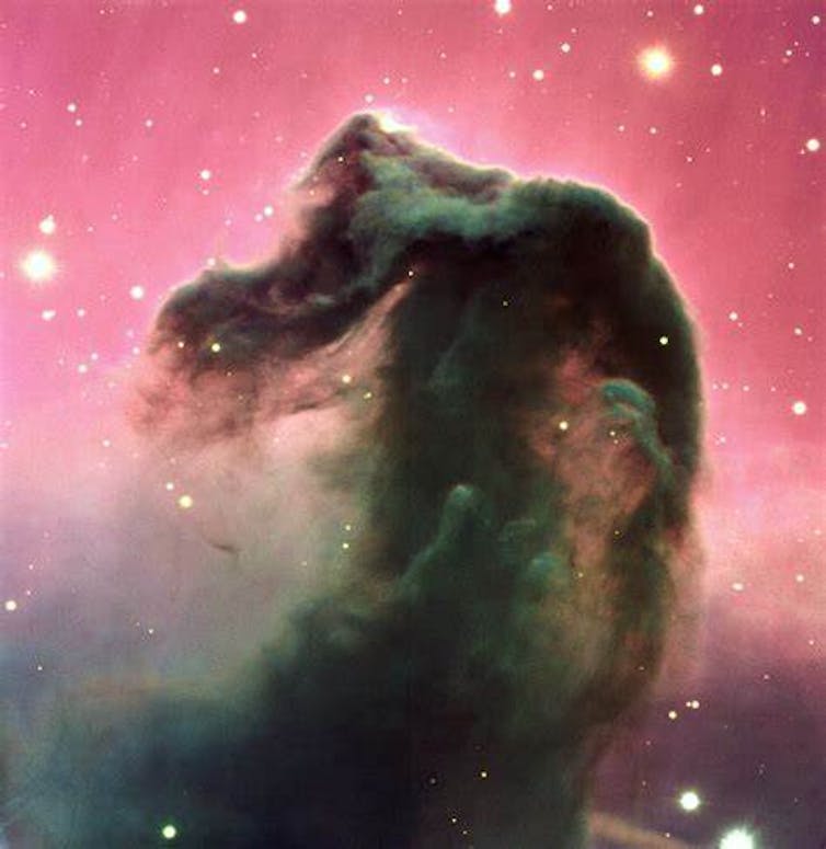 Image of a dark nebula in the shape of a horse's head