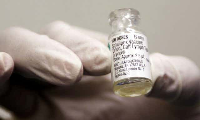 A vial of smallpox vaccine