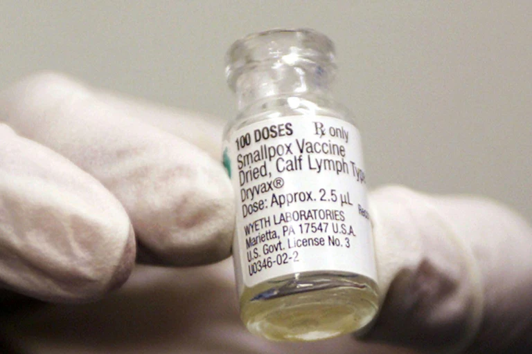 A vial of smallpox vaccine