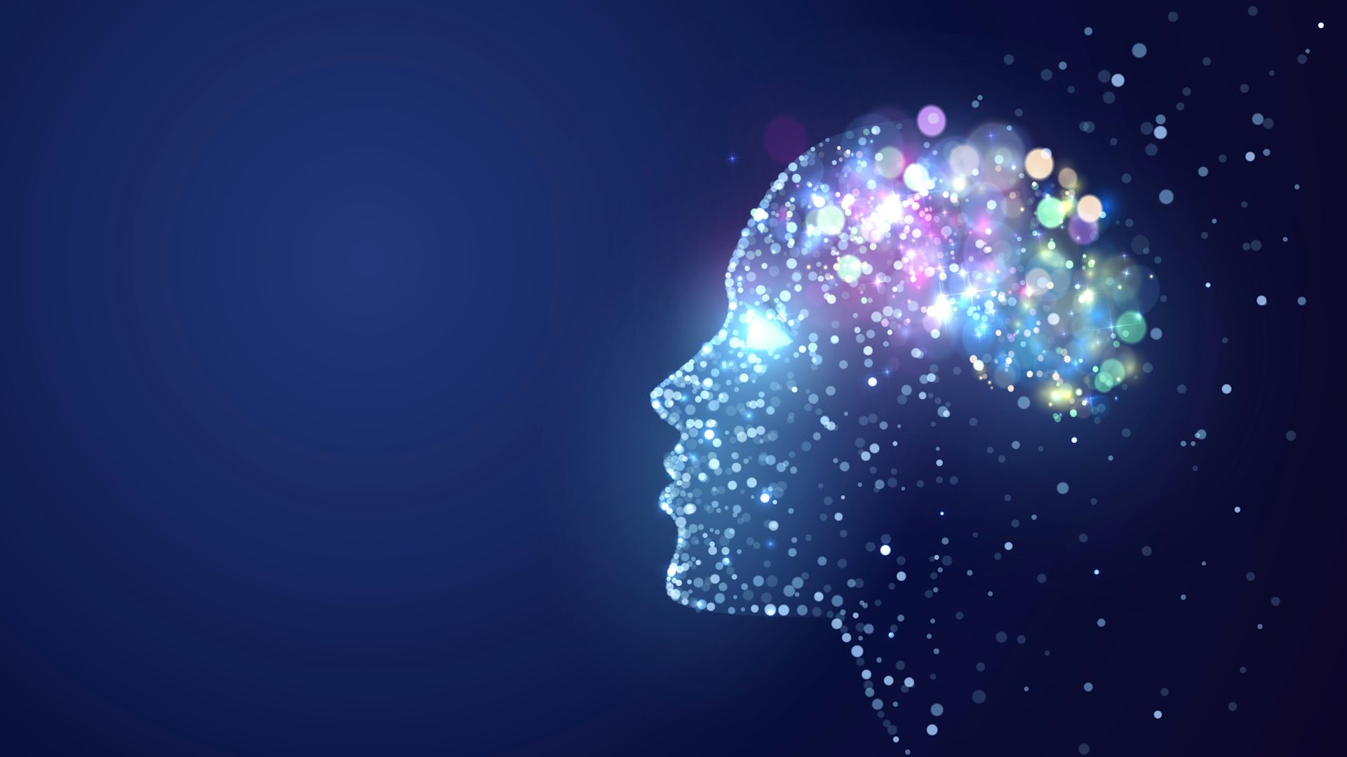 Abstract picture of a person's head