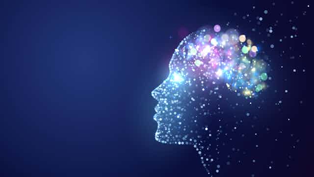 Abstract picture of a person's head