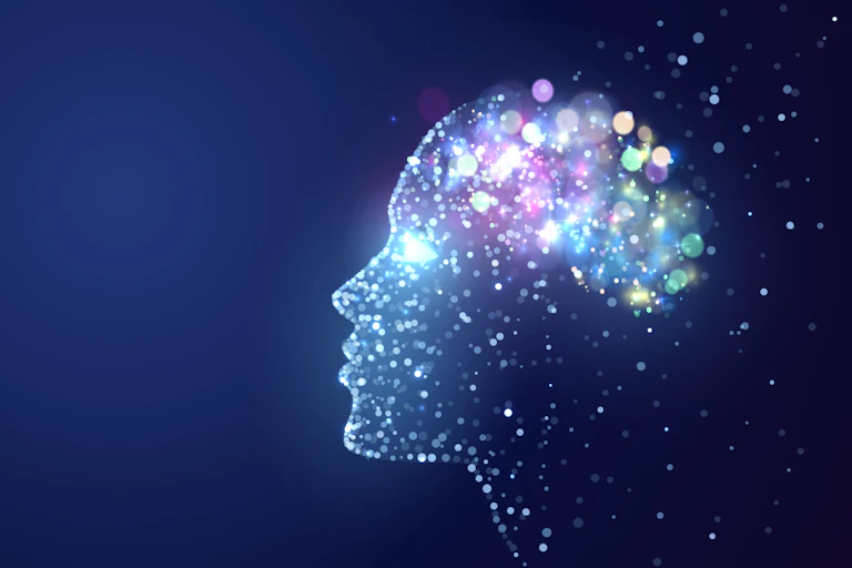 Abstract picture of a person's head