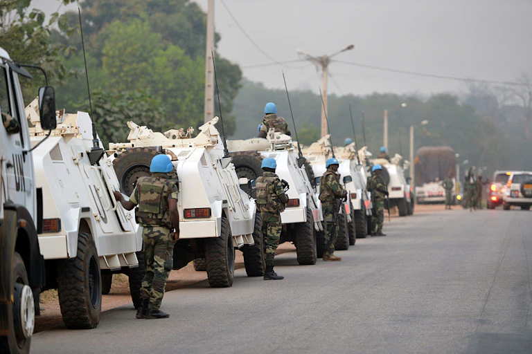 Soldiers by the roadside