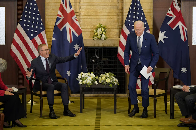 Anthony Albanese and Joe Biden