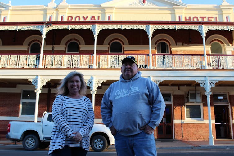 When the northern Victorian town of Sea Lake was left without a pub after one hotel shut and the other burnt down, locals formed a co-operative to reopen and run the Royal Hotel.
