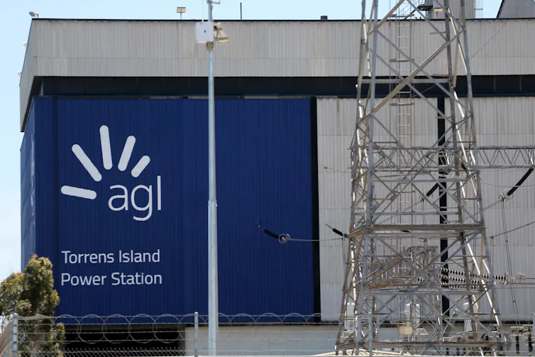 Torrens Island Power Station, near Adelaide, South Australia, burns natural gas to generate up to 1,280 MW of electricity.