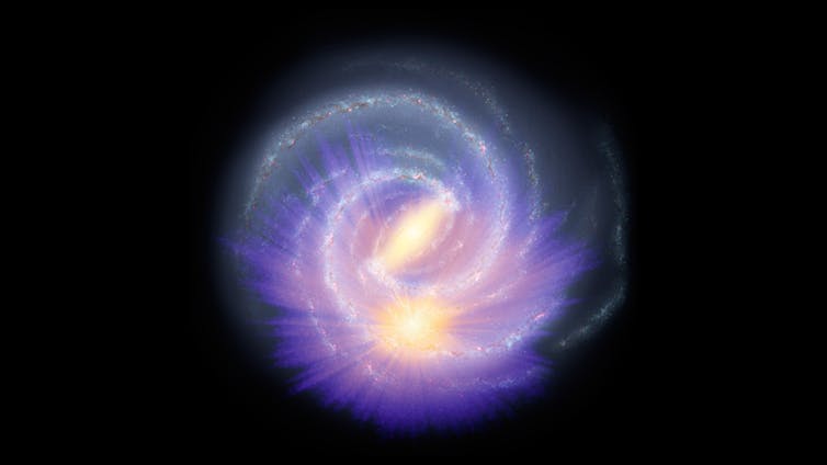 La región central de la Galaxia y sus brazos espirales al descubierto