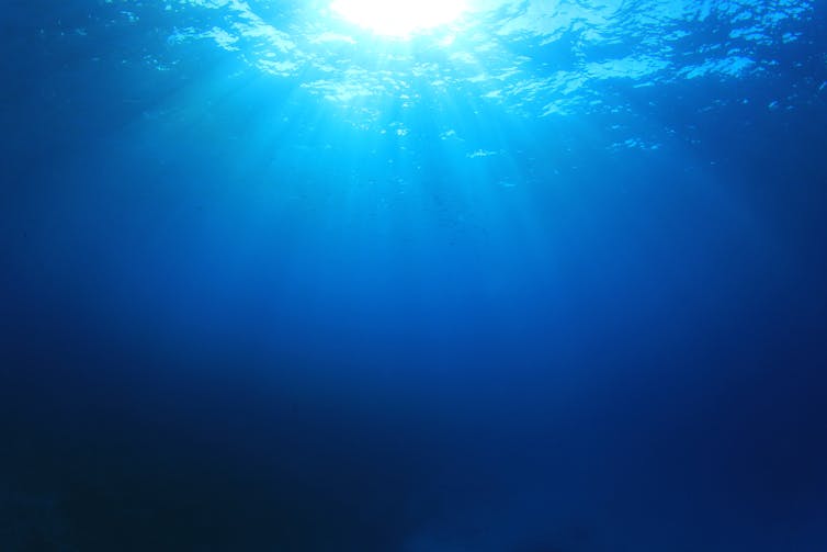 Deep seas overlooking the surface