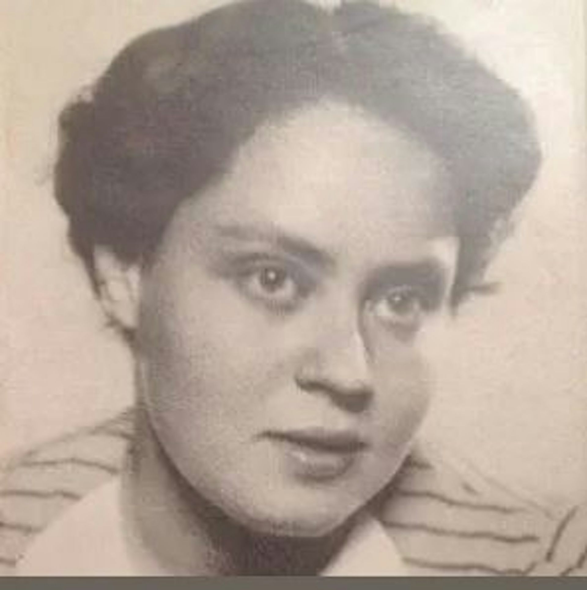 Faded picture of a woman.