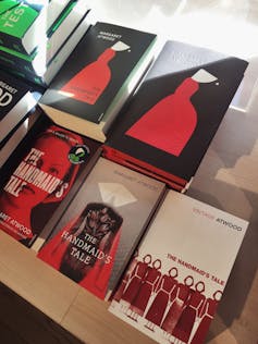 Copies of 'The Handmaid's Tale', seen in a bookstore.