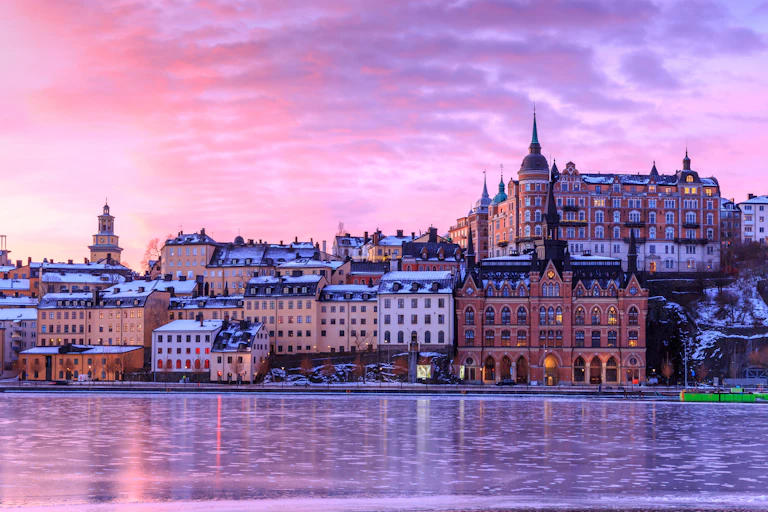 Stockholm in the snow