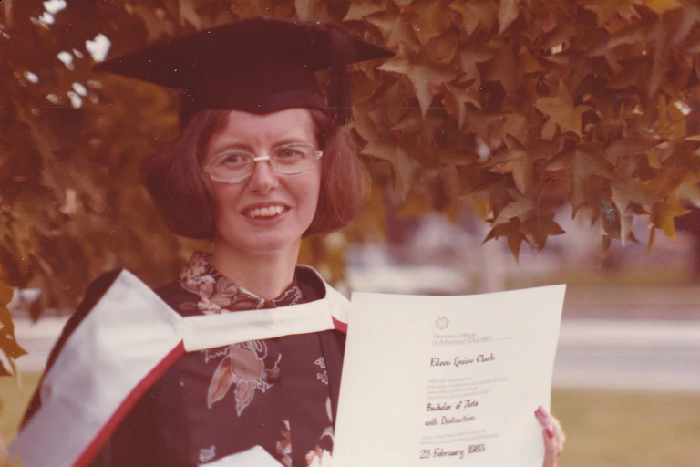 Interviewee Eileen on her Graduation