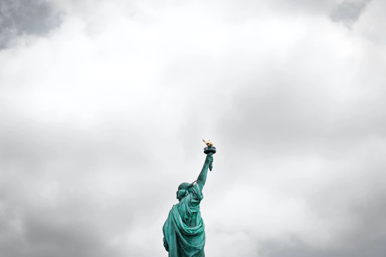The Statue of Liberty.