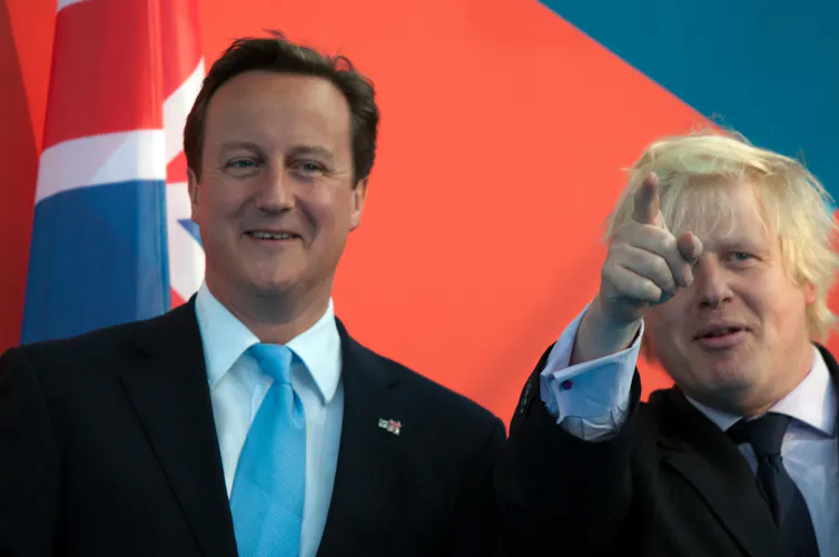 David Cameron and Boris Johnson
