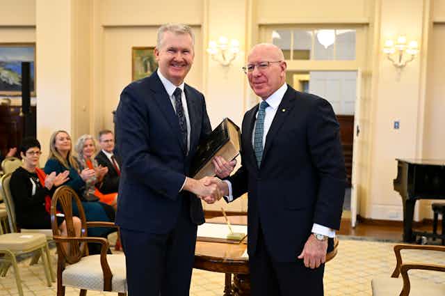 Tony Burke and Governor General David Hurley