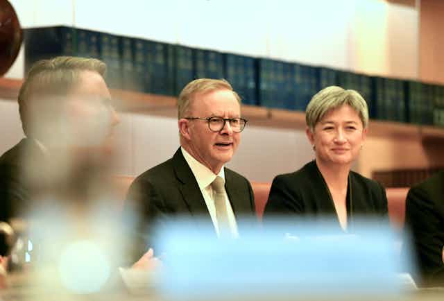 Anthony Albanese and Penny Wong 