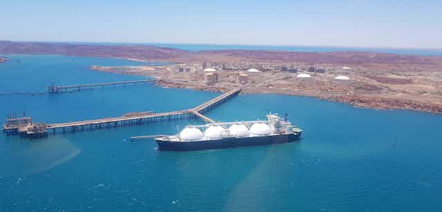 Gas ship off the Pilbara