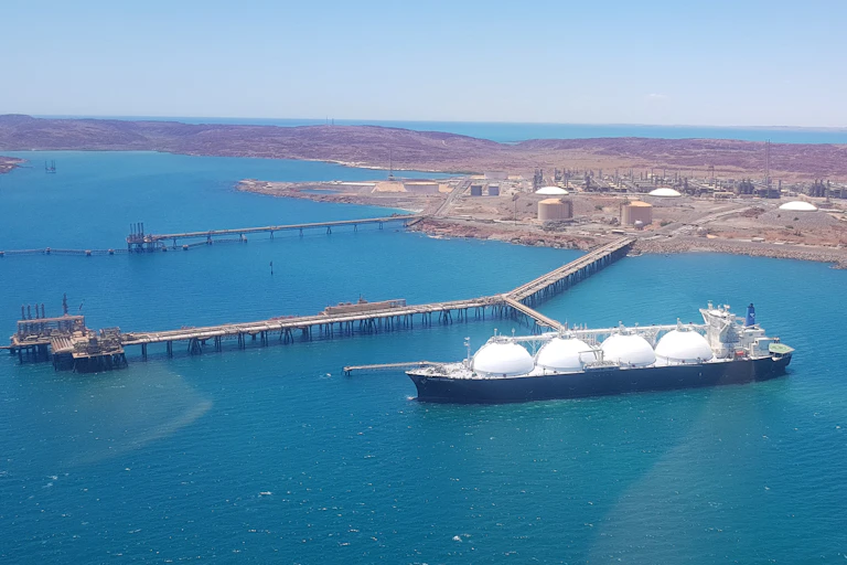 Gas ship off the Pilbara