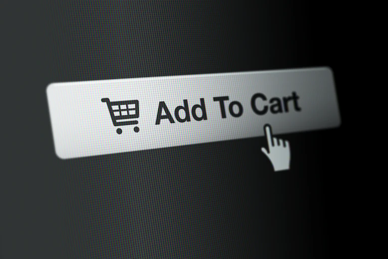 Shopping cart icon displayed on a screen, with the text "Add To Cart" next to it