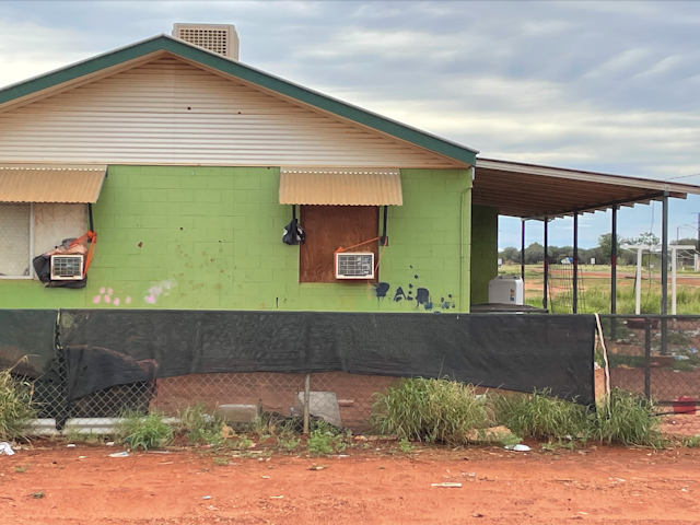 Sub-standard housing in Indigenous community
