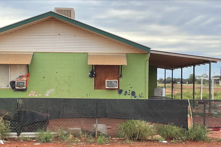 Sub-standard housing in Indigenous community