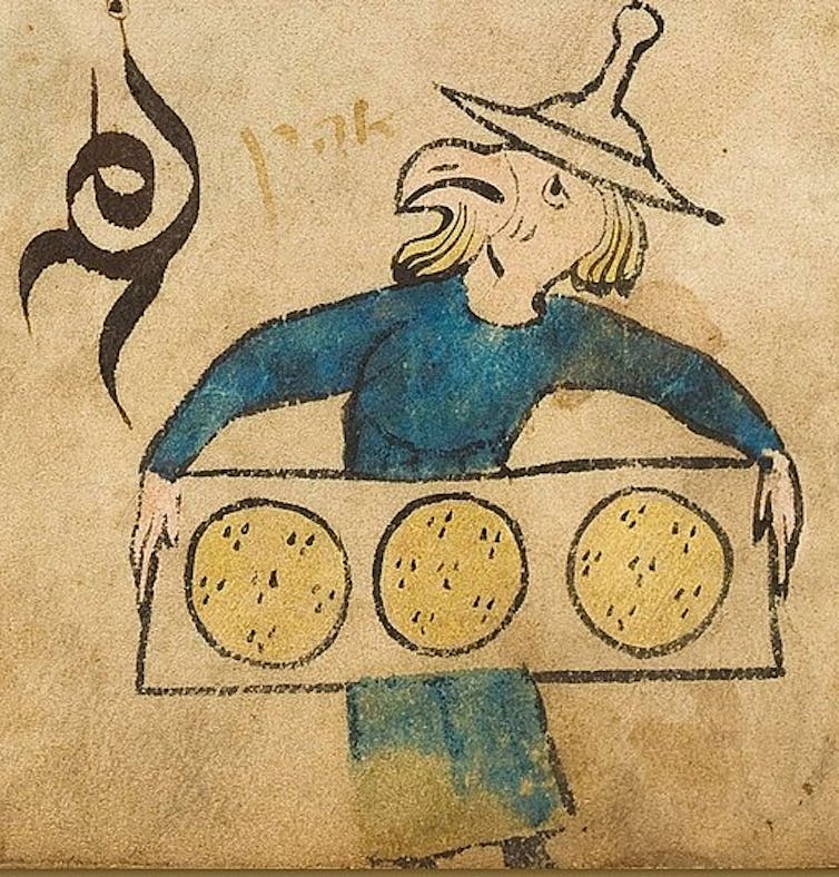 Les Oiseaux Oiseaux’. circa 1300. Scribe bleu-Menahem. Wikimedia