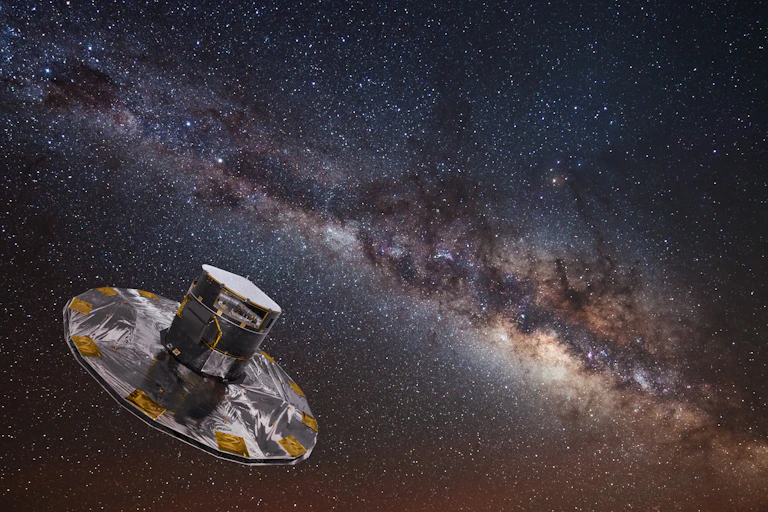 Image of Gaia mapping the stars of the Milky Way.
