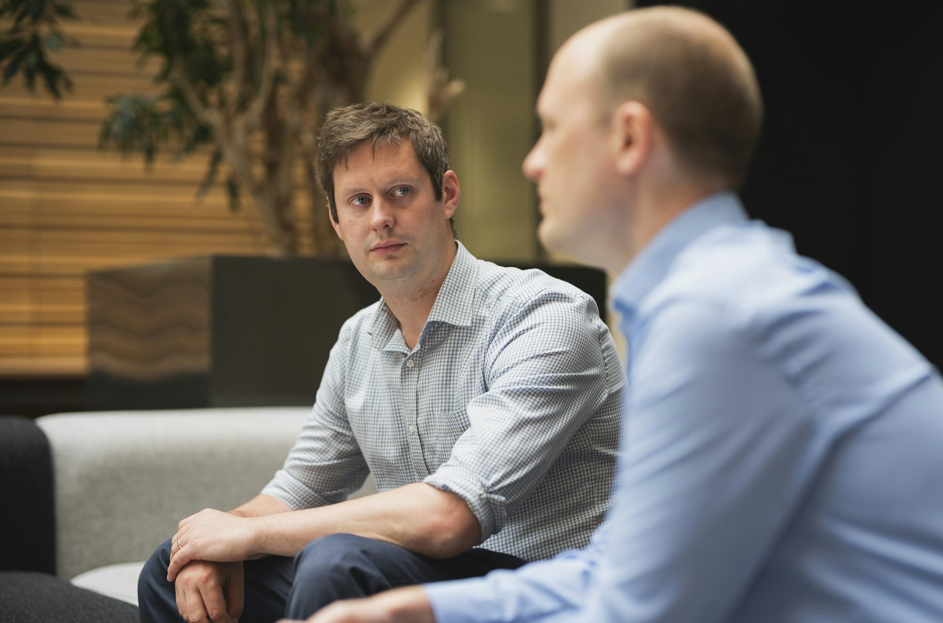 Two clinicians talking