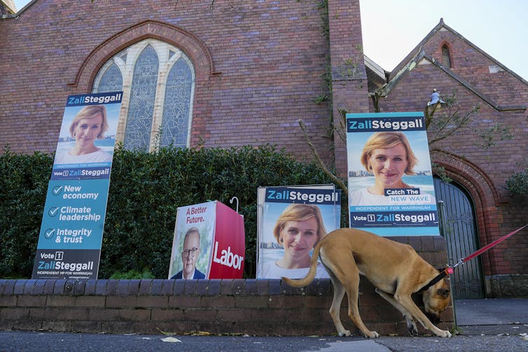 Polling booth in the electorate of Warringah