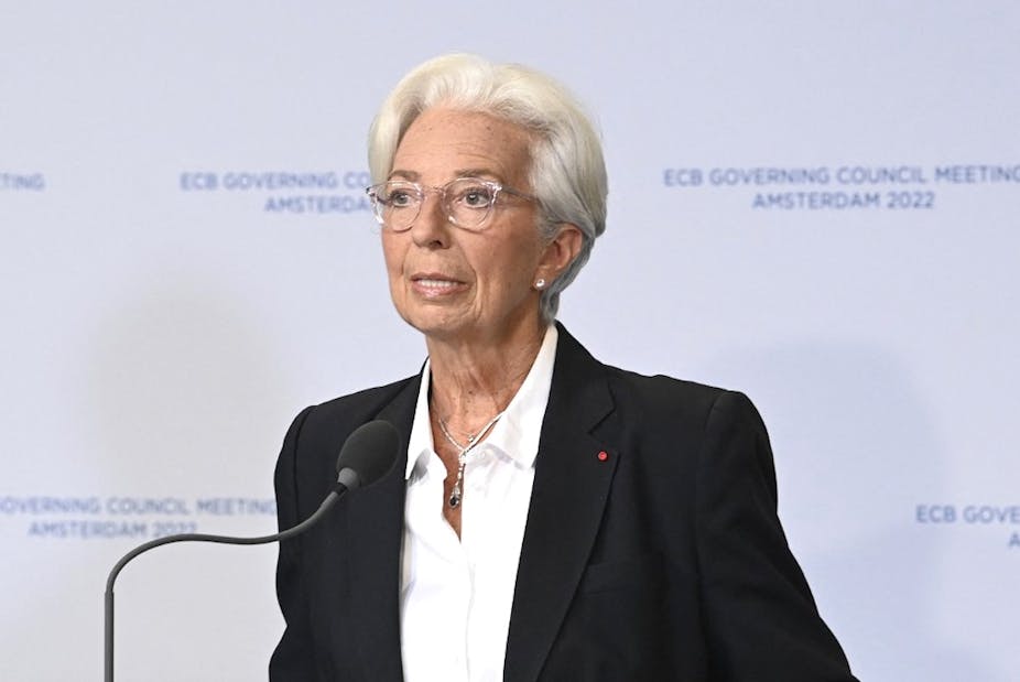 Pourtrait de Christine Lagarde, présidente de la Banque centrale européenne