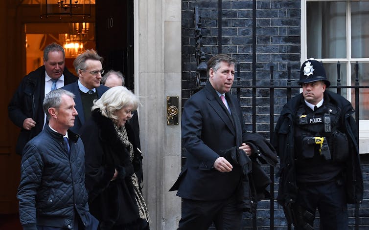 Sir Graham Brady, Chairman of the 1922 Committee departs 10 Downing Street following talks with prime minister Theresa May in London, Britain, 17 January 2019.