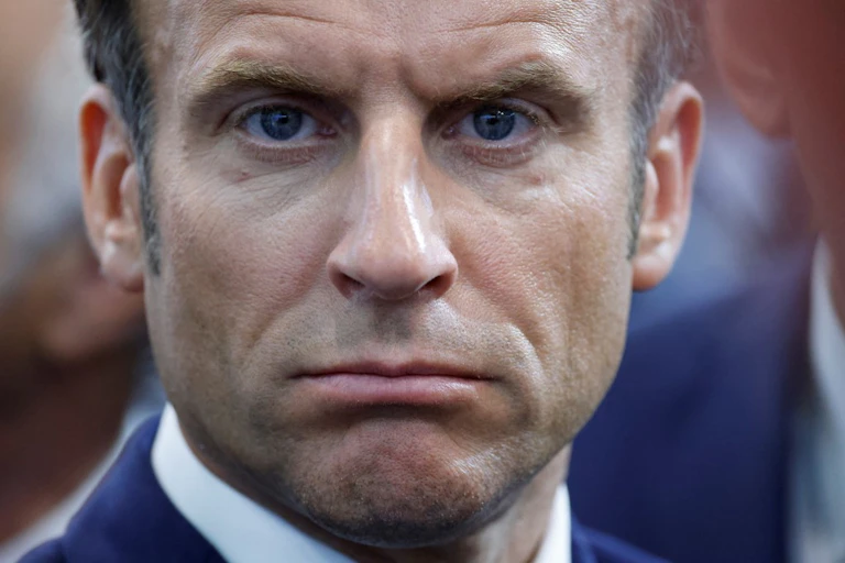 Visage d'Emmanuel Macron